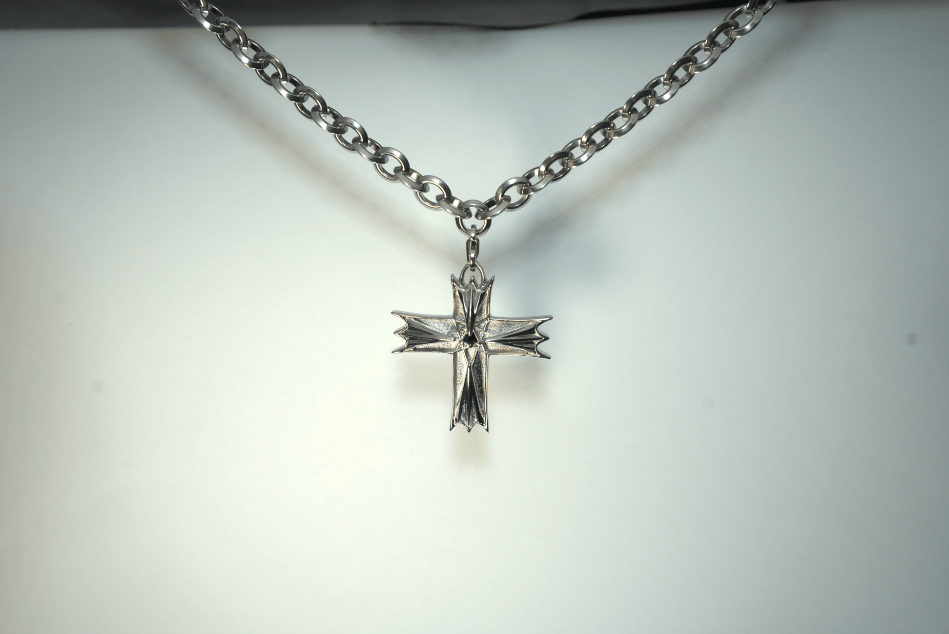 Stainless steel cross necklace